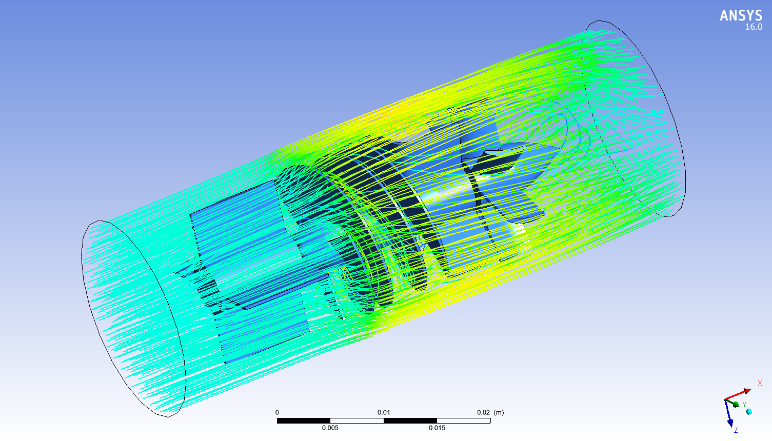Solidworks中的轴流泵